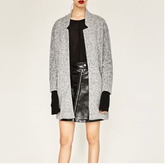 ZARA WB Collection Marled teddy cardigan - Picture 3 of 11